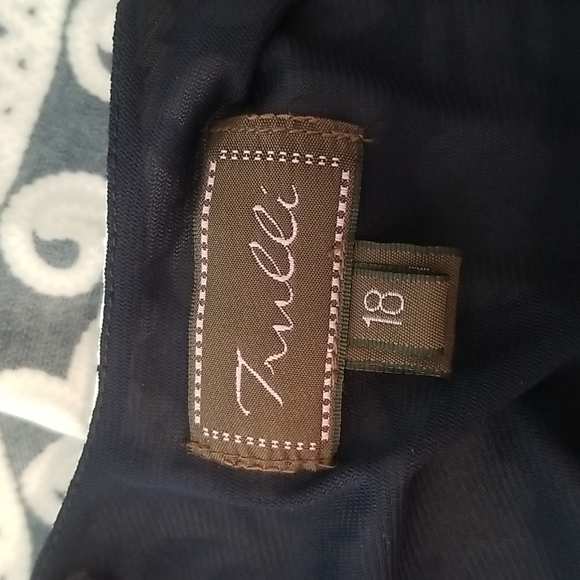 Trully black & white graphic print dress size 18 - Picture 7 of 7